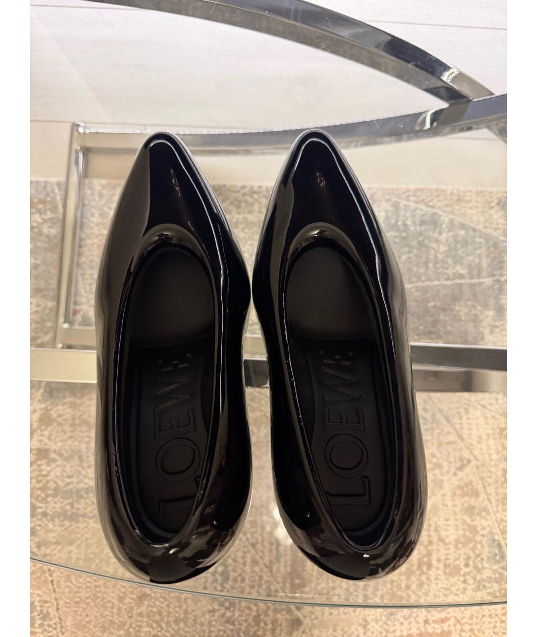 LOEWE Черные резиновые туфли, фото 3