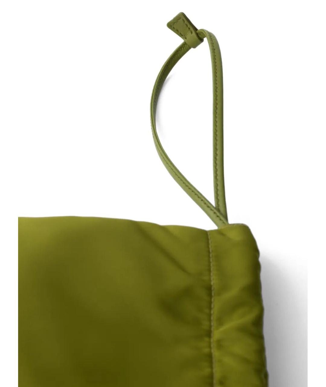 PRADA Зеленая тканевая сумка тоут, фото 3