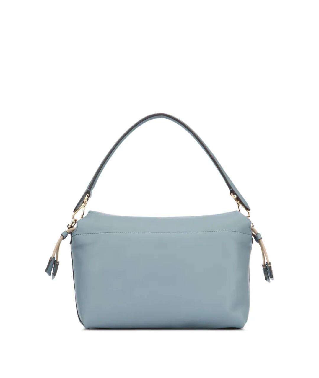 FENDI Голубая кожаная сумка через плечо, фото 3