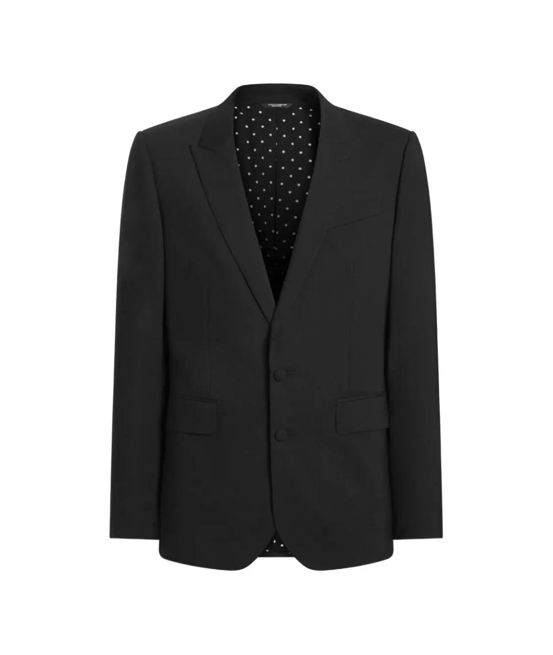 DOLCE&GABBANA Черный шерстяной пиджак, фото 1