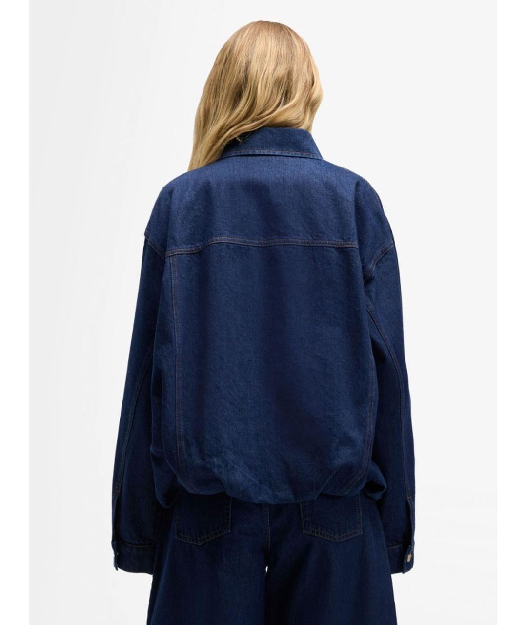 7 FOR ALL MANKIND Синяя хлопковая куртка, фото 3