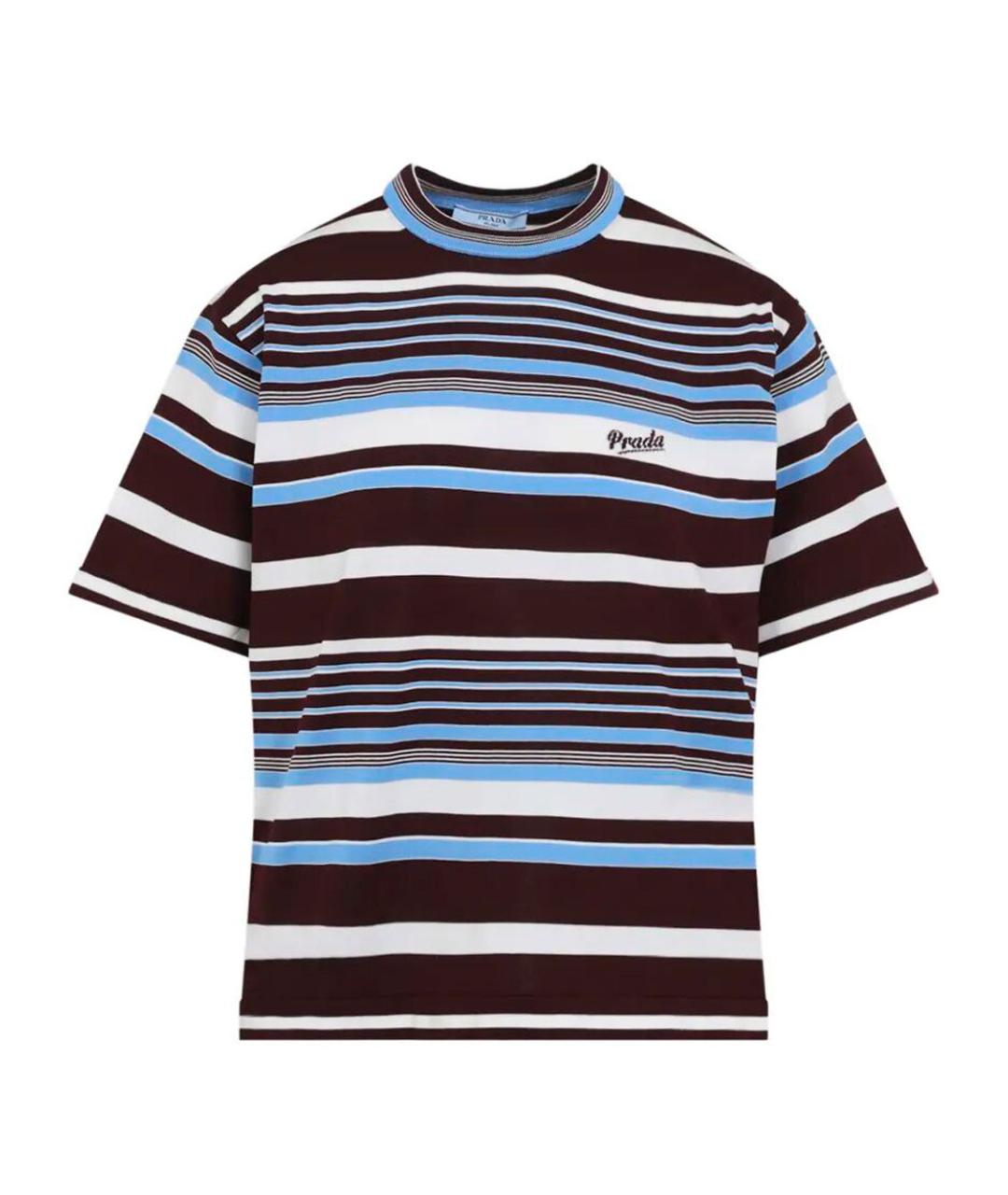 PRADA Мульти хлопковая футболка, фото 1