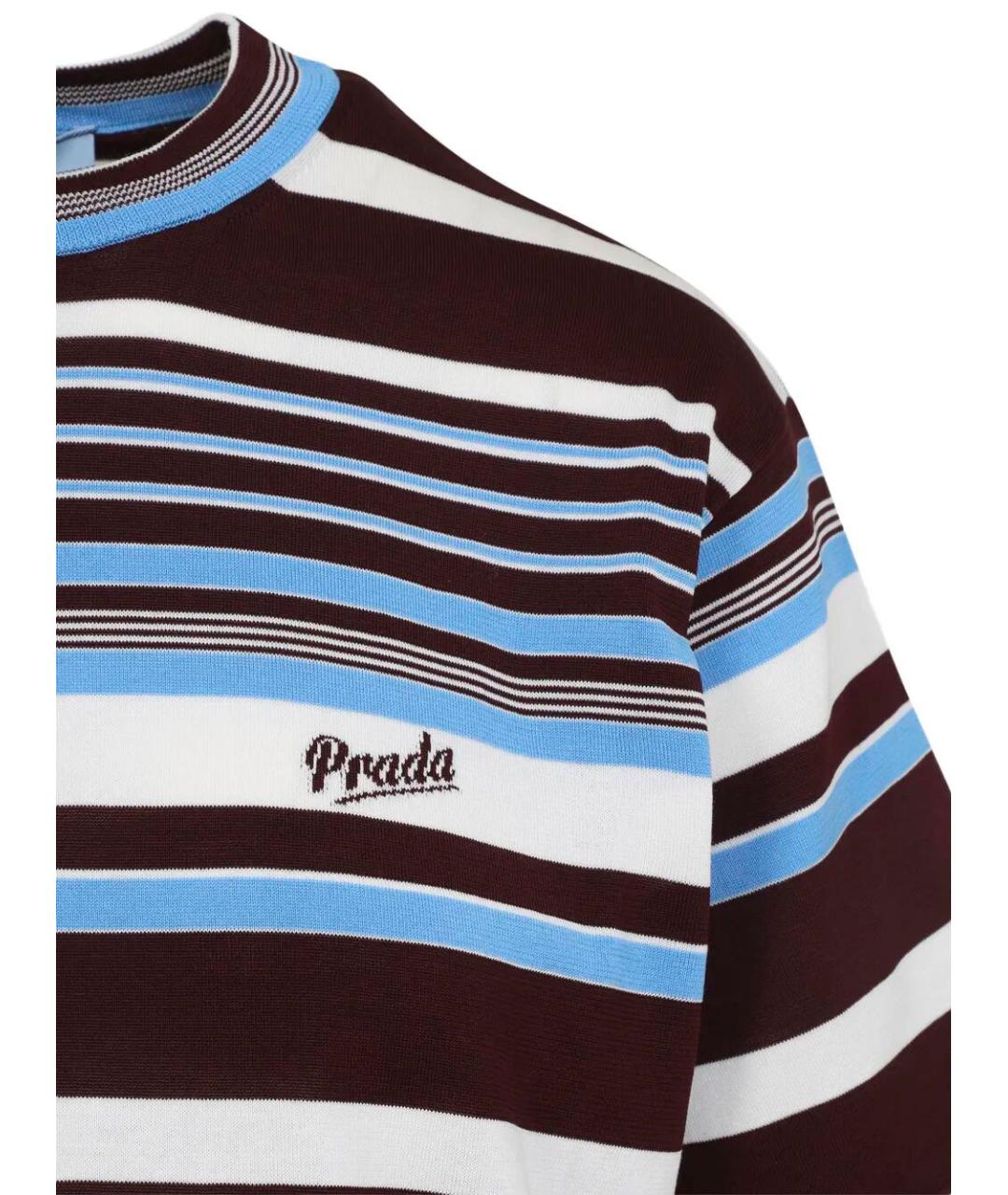 PRADA Мульти хлопковая футболка, фото 3