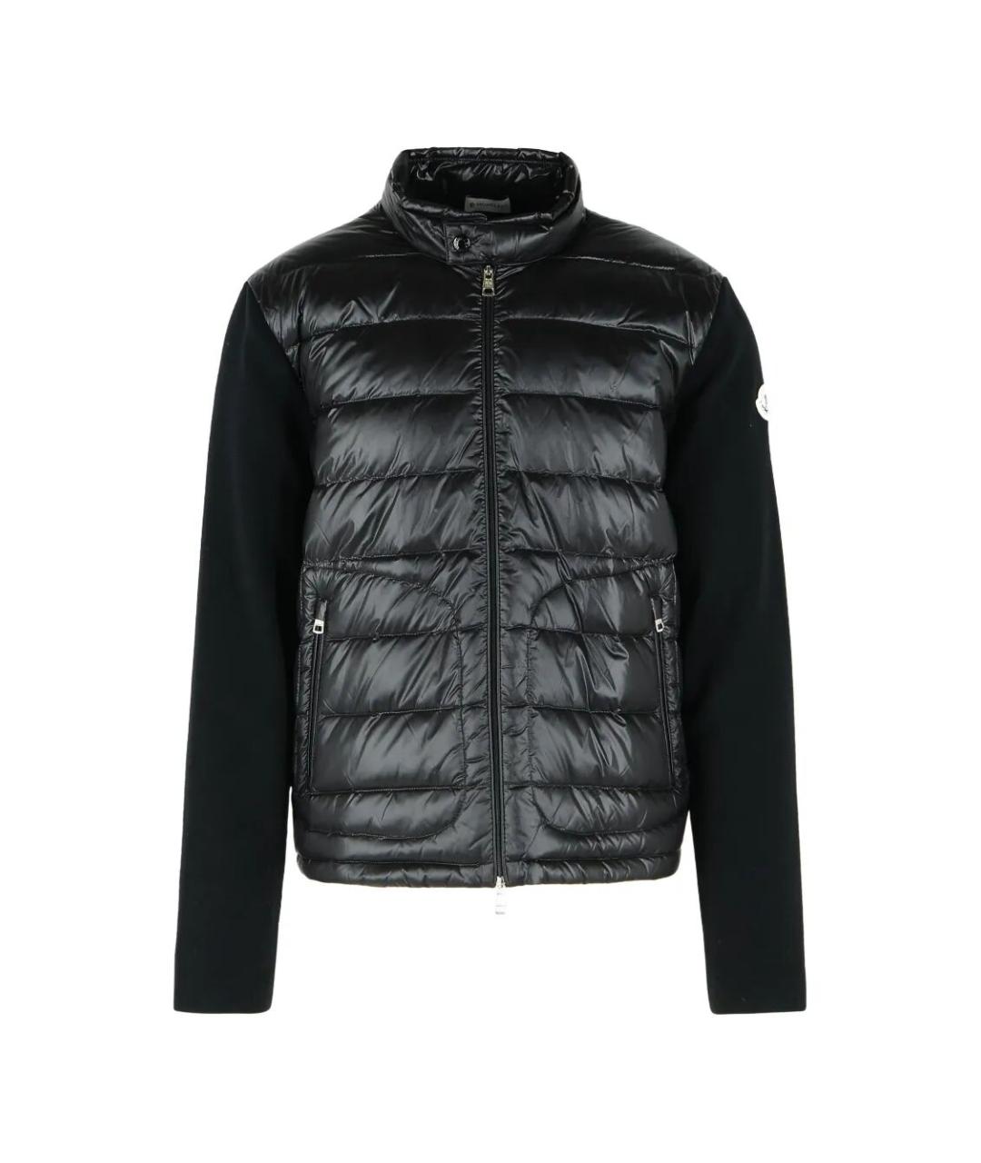 MONCLER Черная шерстяная куртка, фото 1