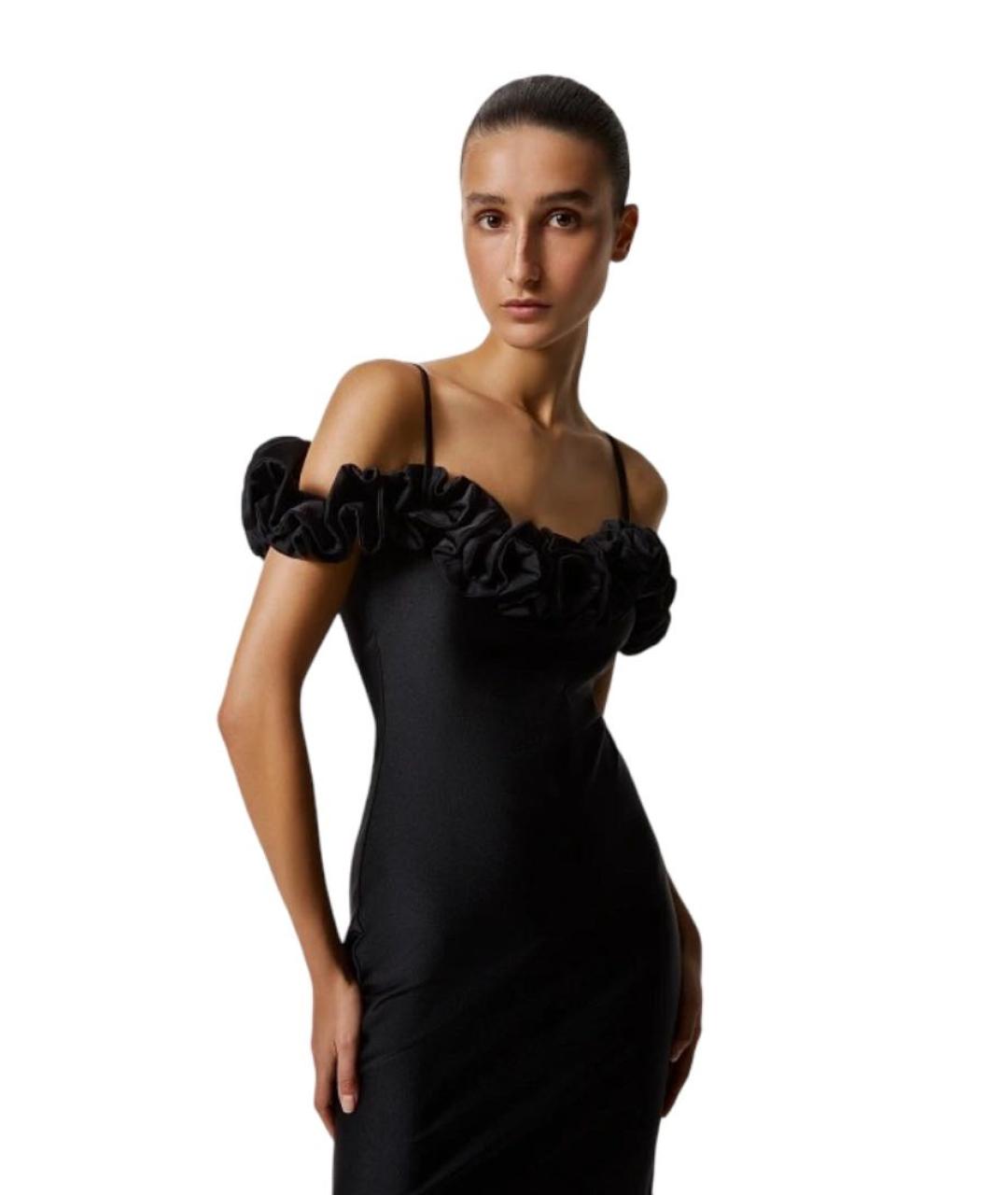 COPERNI Черное полиамидовое вечернее платье, фото 3