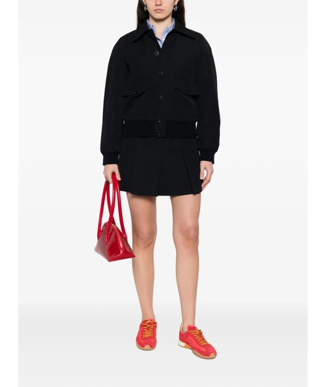 A.P.C. Темно-синяя хлопковая юбка мини, фото 2