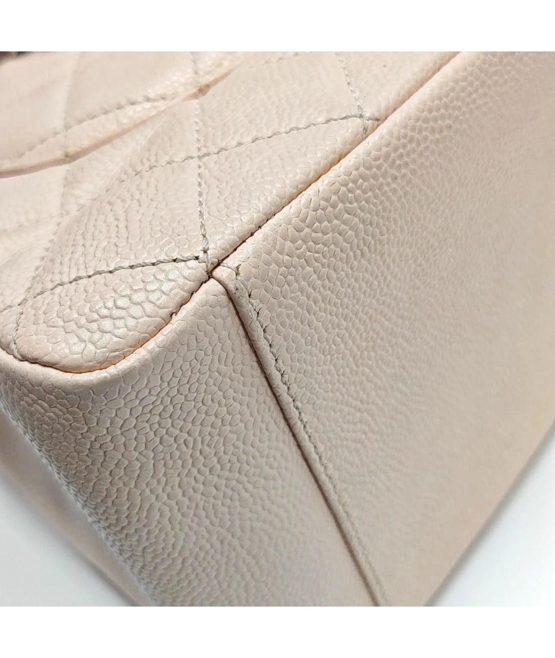 CHANEL Розовая кожаная сумка тоут, фото 6