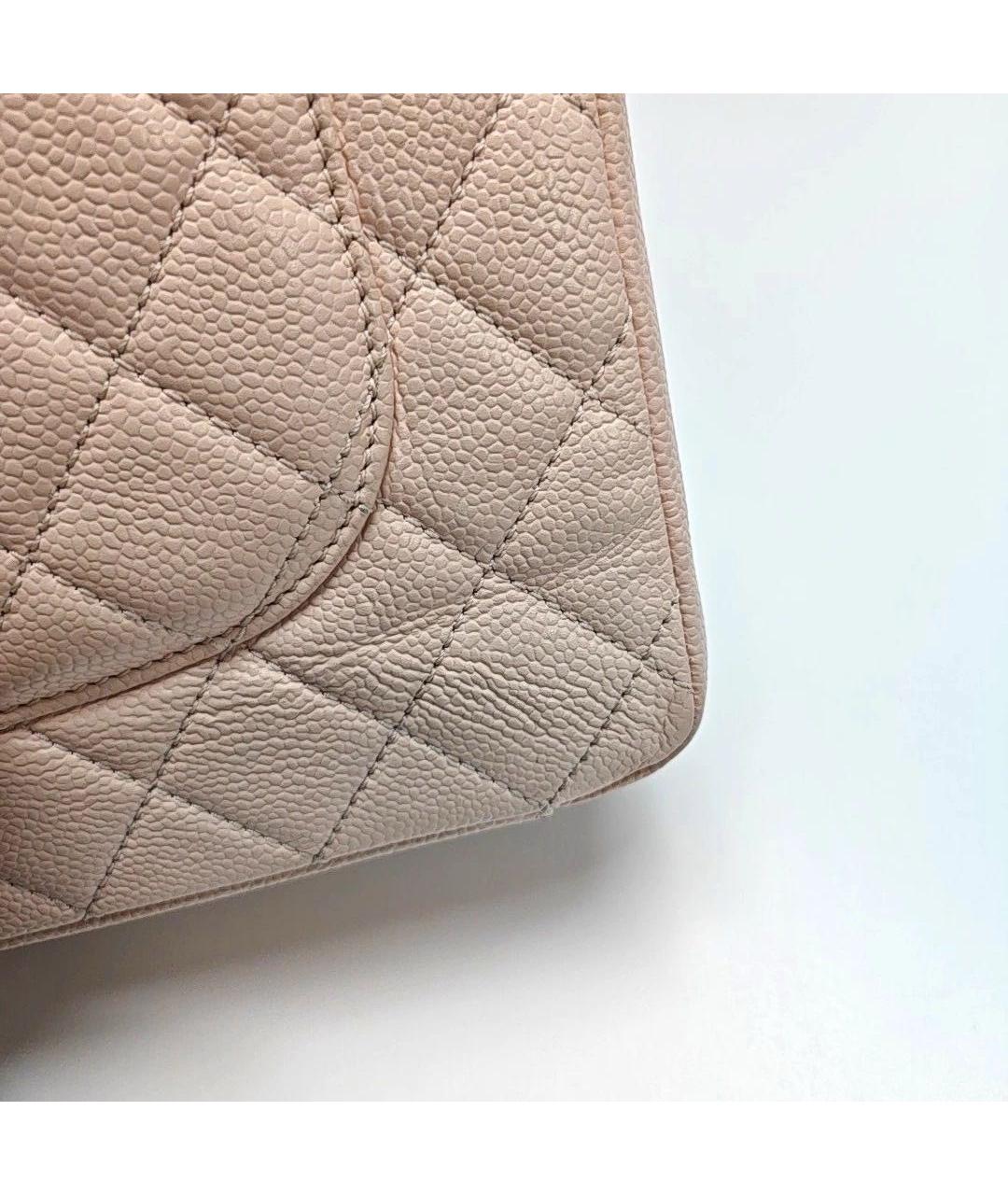 CHANEL Розовая кожаная сумка тоут, фото 5