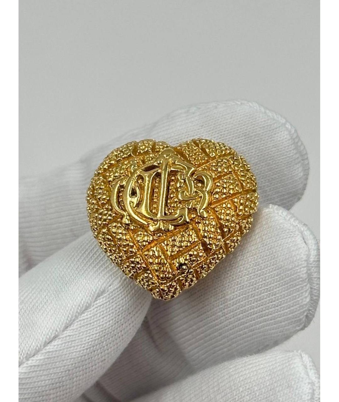 CHRISTIAN DIOR Золотая позолоченная булавка / брошь, фото 2