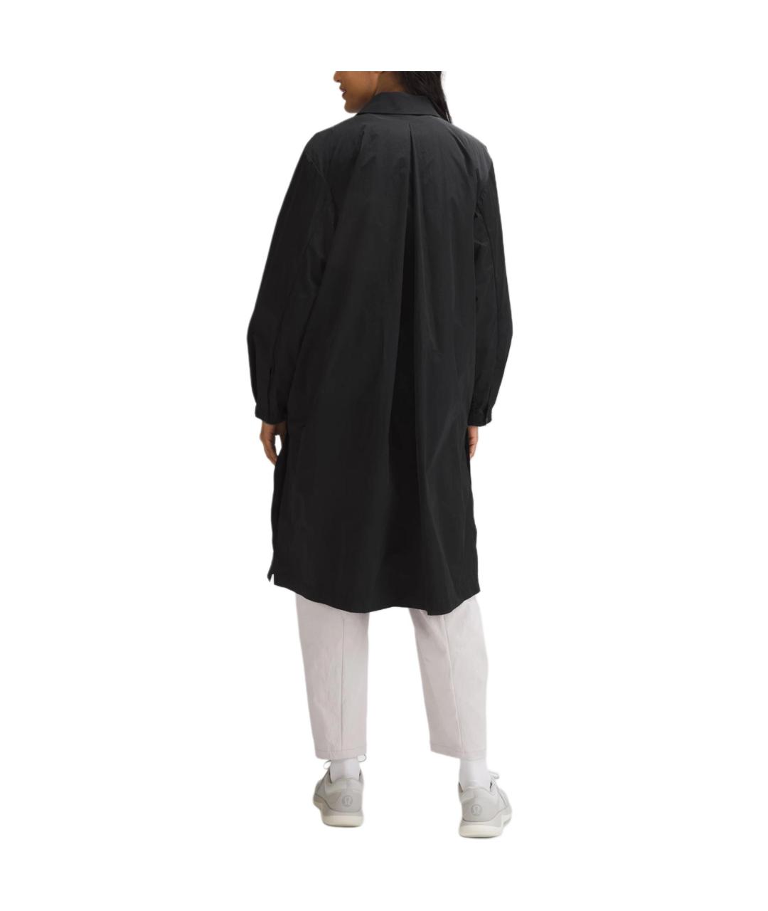 Lululemon Черный полиамидовый тренч/плащ, фото 4