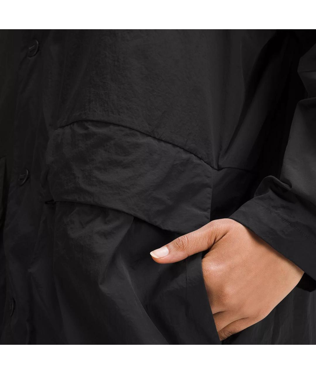 Lululemon Черный полиамидовый тренч/плащ, фото 6