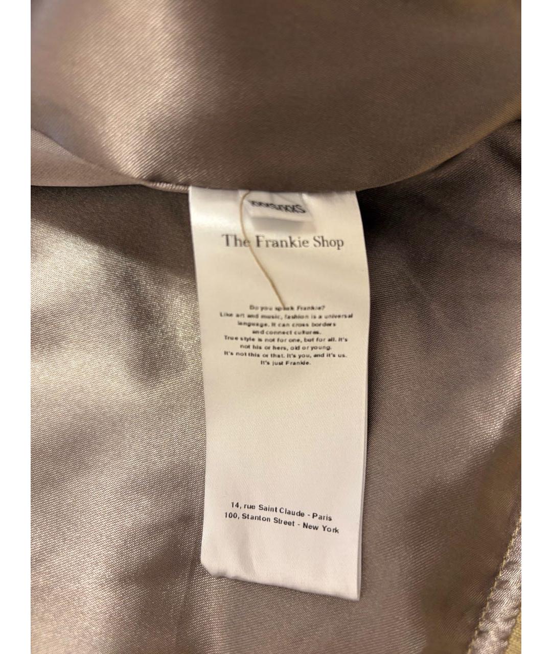 THE FRANKIE SHOP Хаки полиэстеровая куртка, фото 4