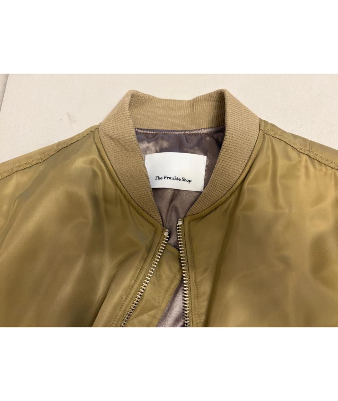 THE FRANKIE SHOP Хаки полиэстеровая куртка, фото 3