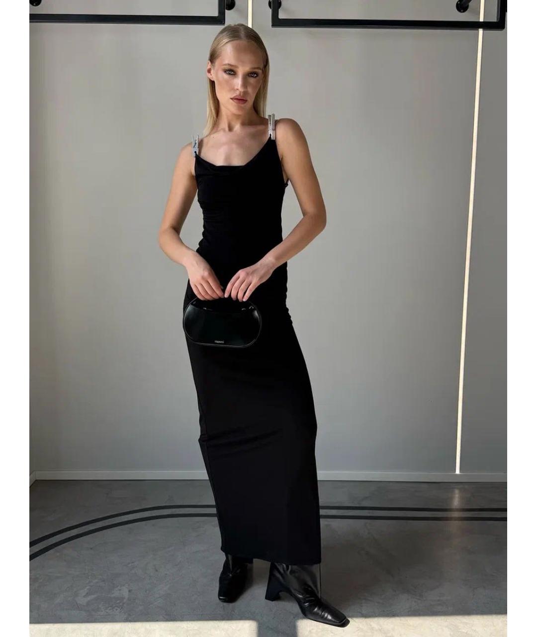 COPERNI Черное полиэстеровое вечернее платье, фото 2