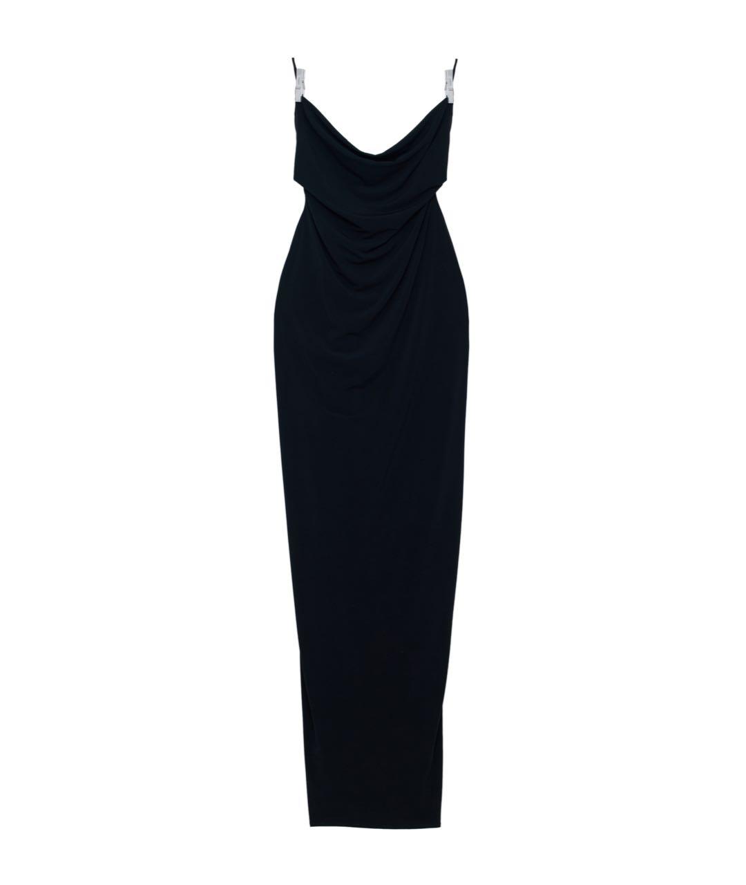 COPERNI Черное полиэстеровое вечернее платье, фото 1