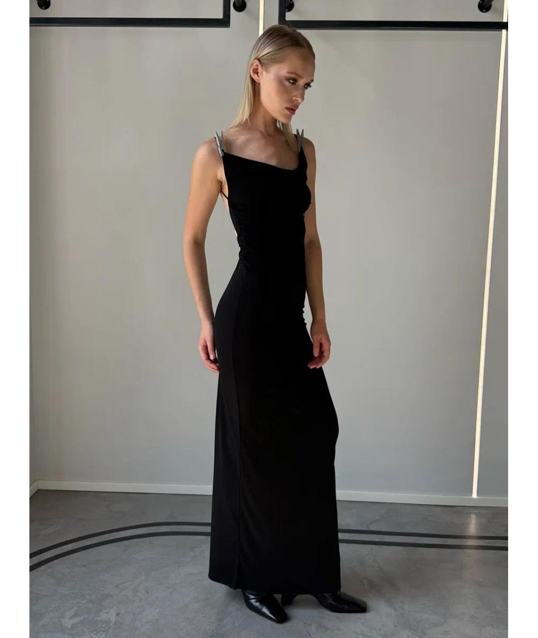 COPERNI Черное полиэстеровое вечернее платье, фото 3
