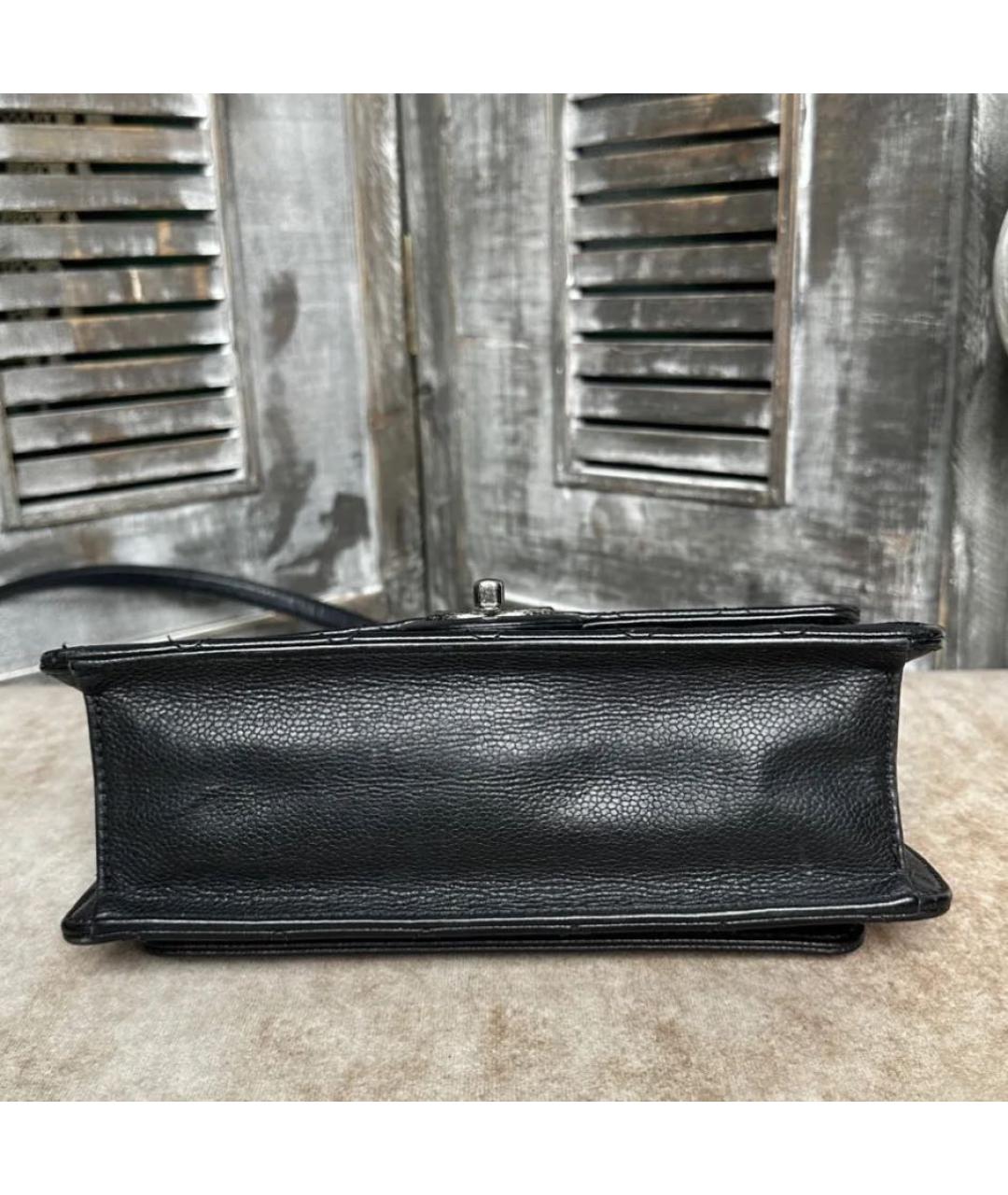 CHANEL Черная кожаная сумка через плечо, фото 5