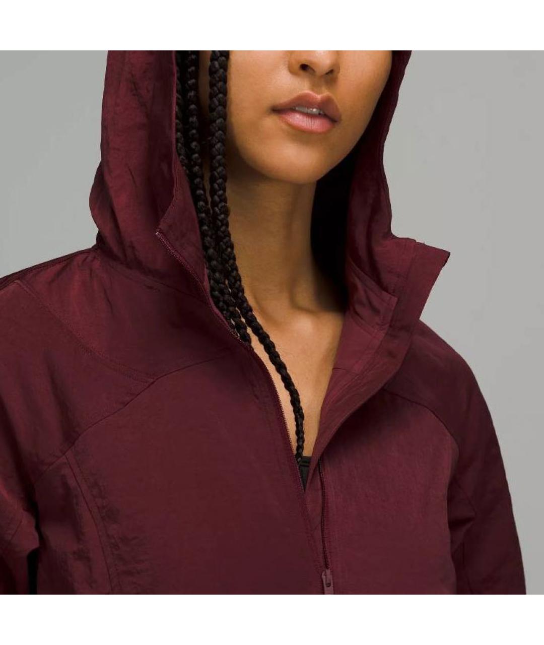 Lululemon Бордовая полиамидовая куртка, фото 3