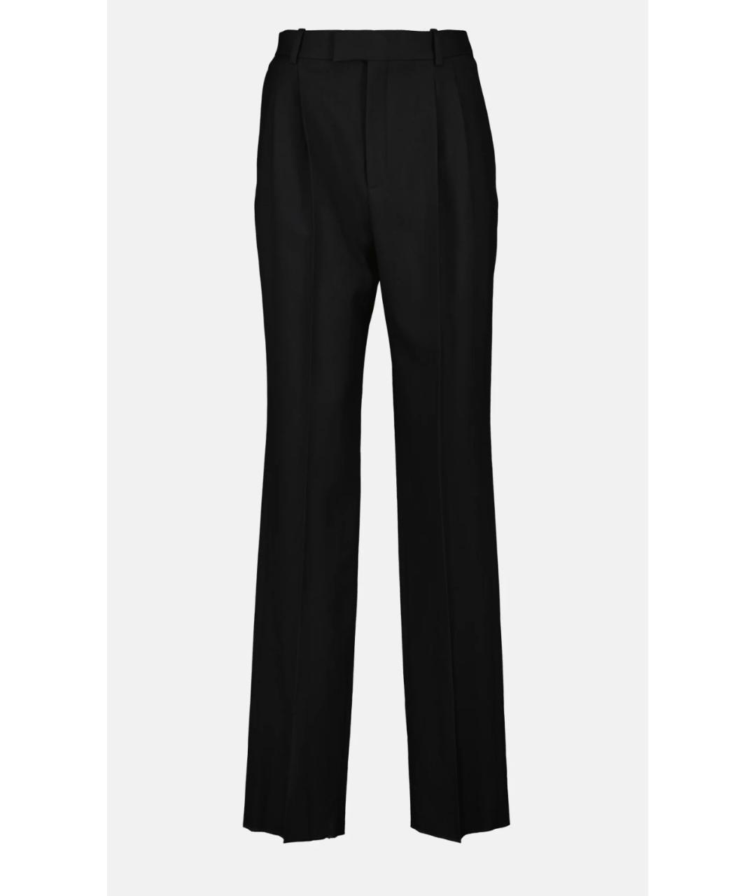 SAINT LAURENT Черный шерстяной костюм с брюками, фото 3