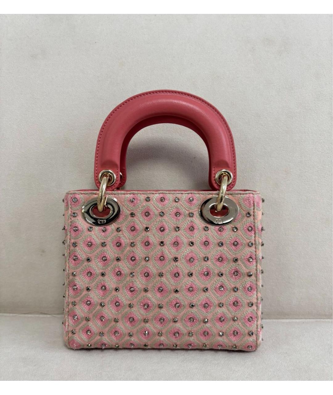 CHRISTIAN DIOR Розовая сумка с короткими ручками, фото 3
