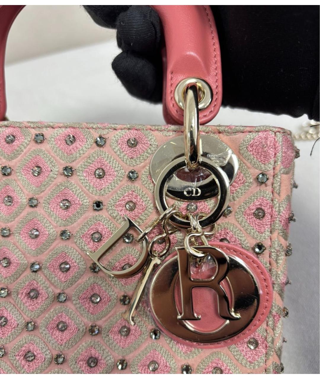 CHRISTIAN DIOR Розовая сумка с короткими ручками, фото 7