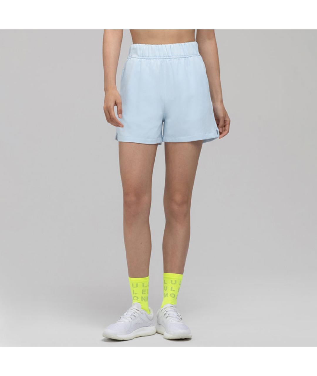 Lululemon Голубые спортивные брюки и шорты, фото 3