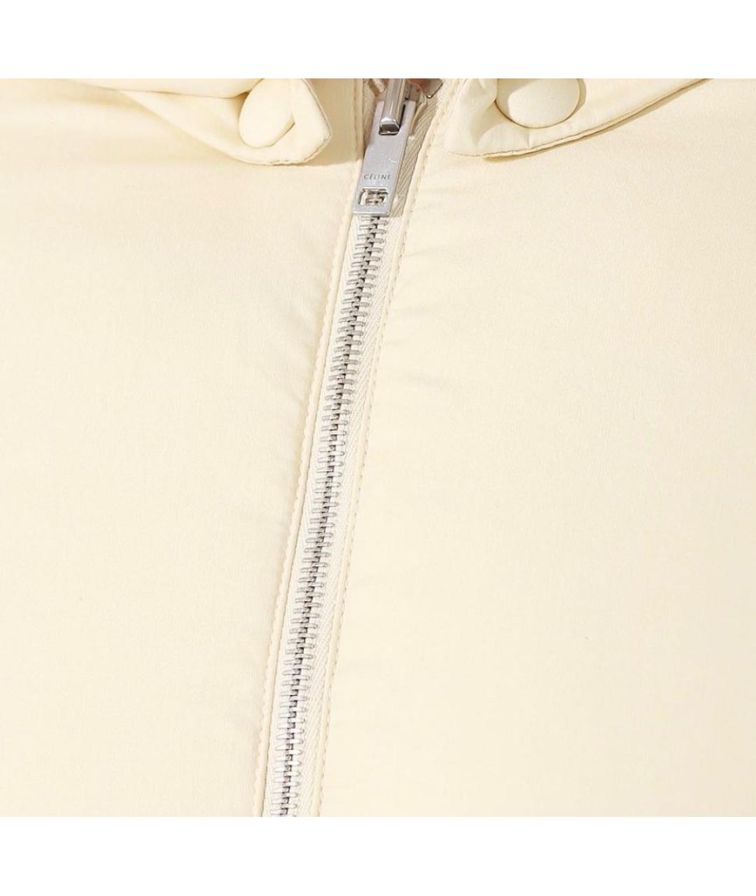 CELINE Бежевый хлопковый пуховик, фото 8