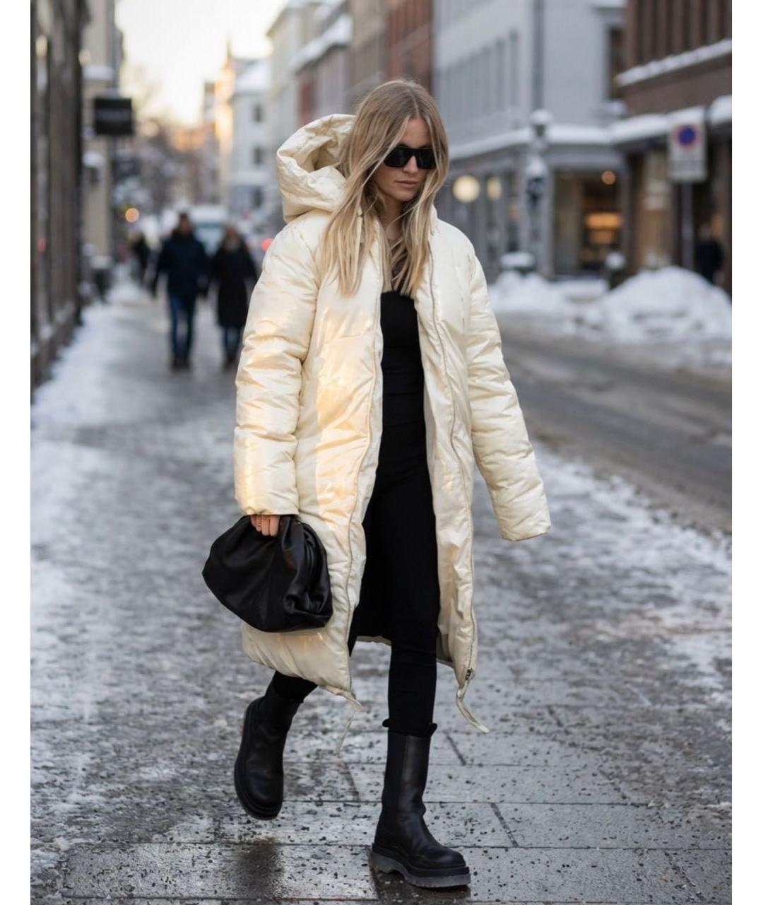 CELINE Бежевый хлопковый пуховик, фото 3