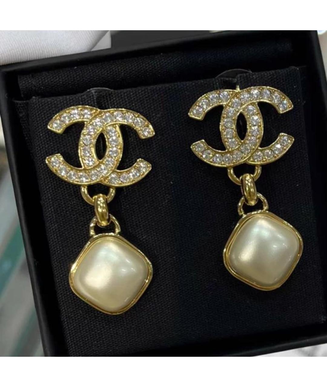 CHANEL Золотые серьги, фото 3