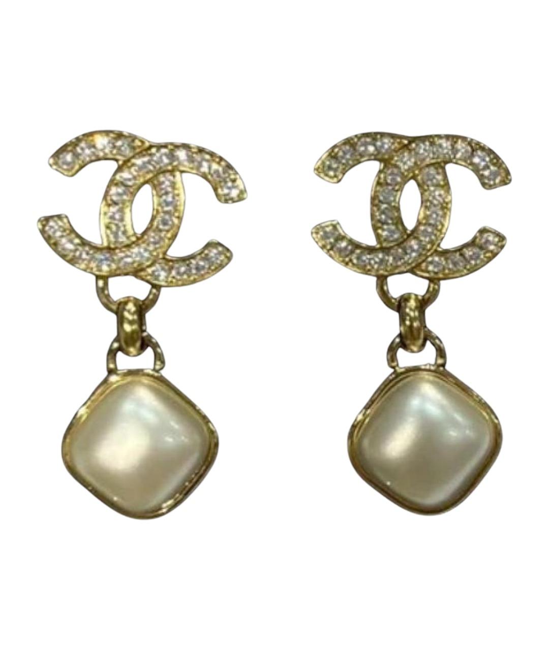 CHANEL Золотые серьги, фото 1