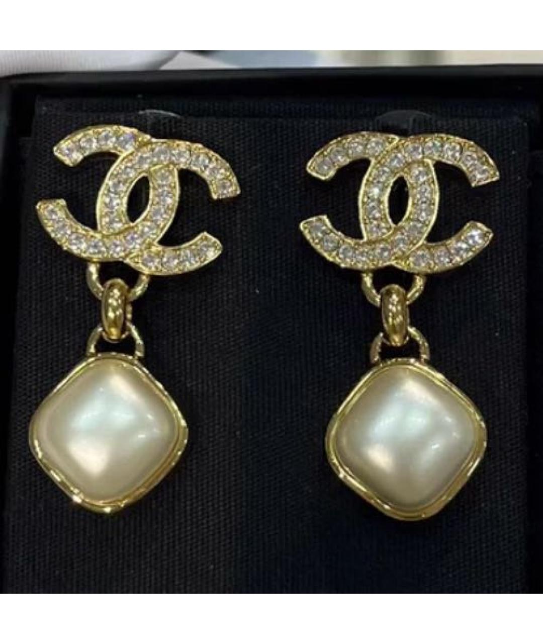 CHANEL Золотые серьги, фото 4