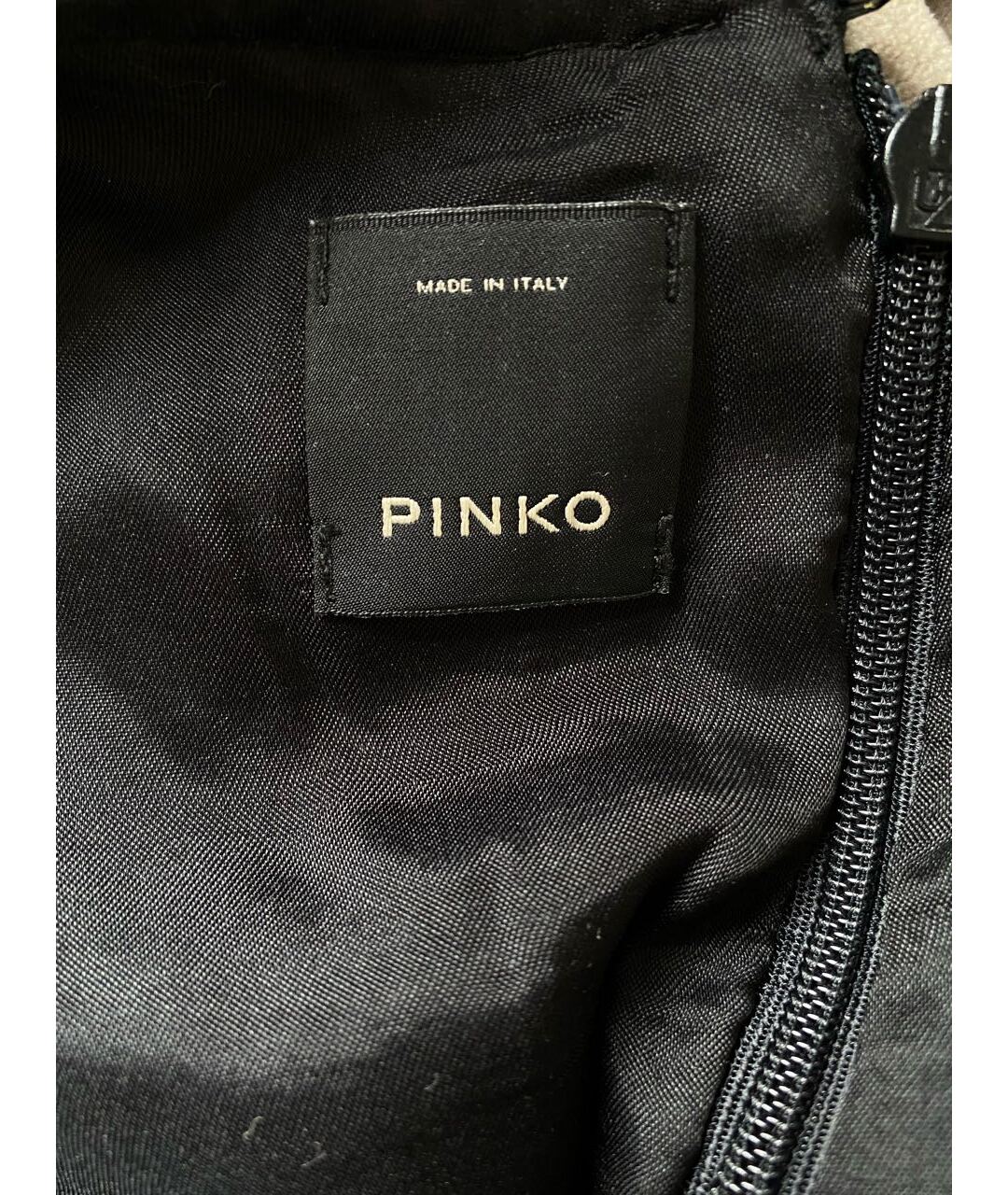 PINKO Черное полиэстеровое повседневное платье, фото 3