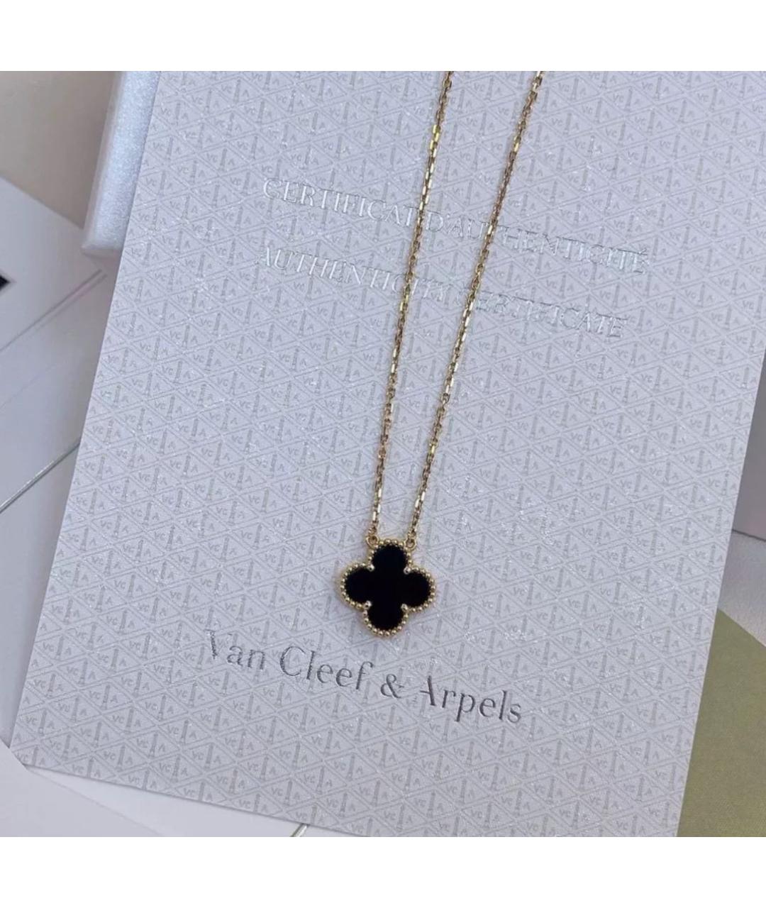 VAN CLEEF & ARPELS Черный кулон из желтого золота, фото 5