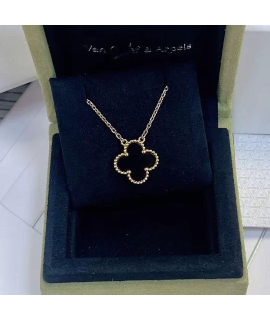 VAN CLEEF & ARPELS Черный кулон из желтого золота, фото 3