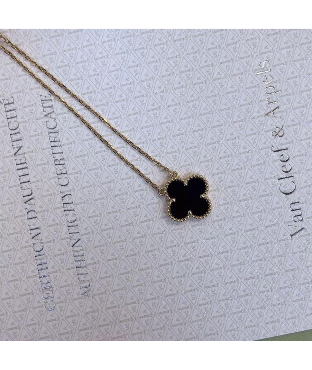 VAN CLEEF & ARPELS Черный кулон из желтого золота, фото 4