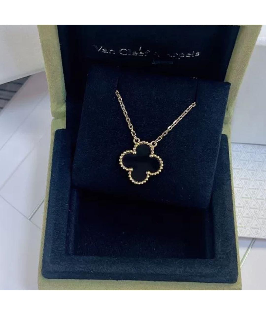 VAN CLEEF & ARPELS Черный кулон из желтого золота, фото 2