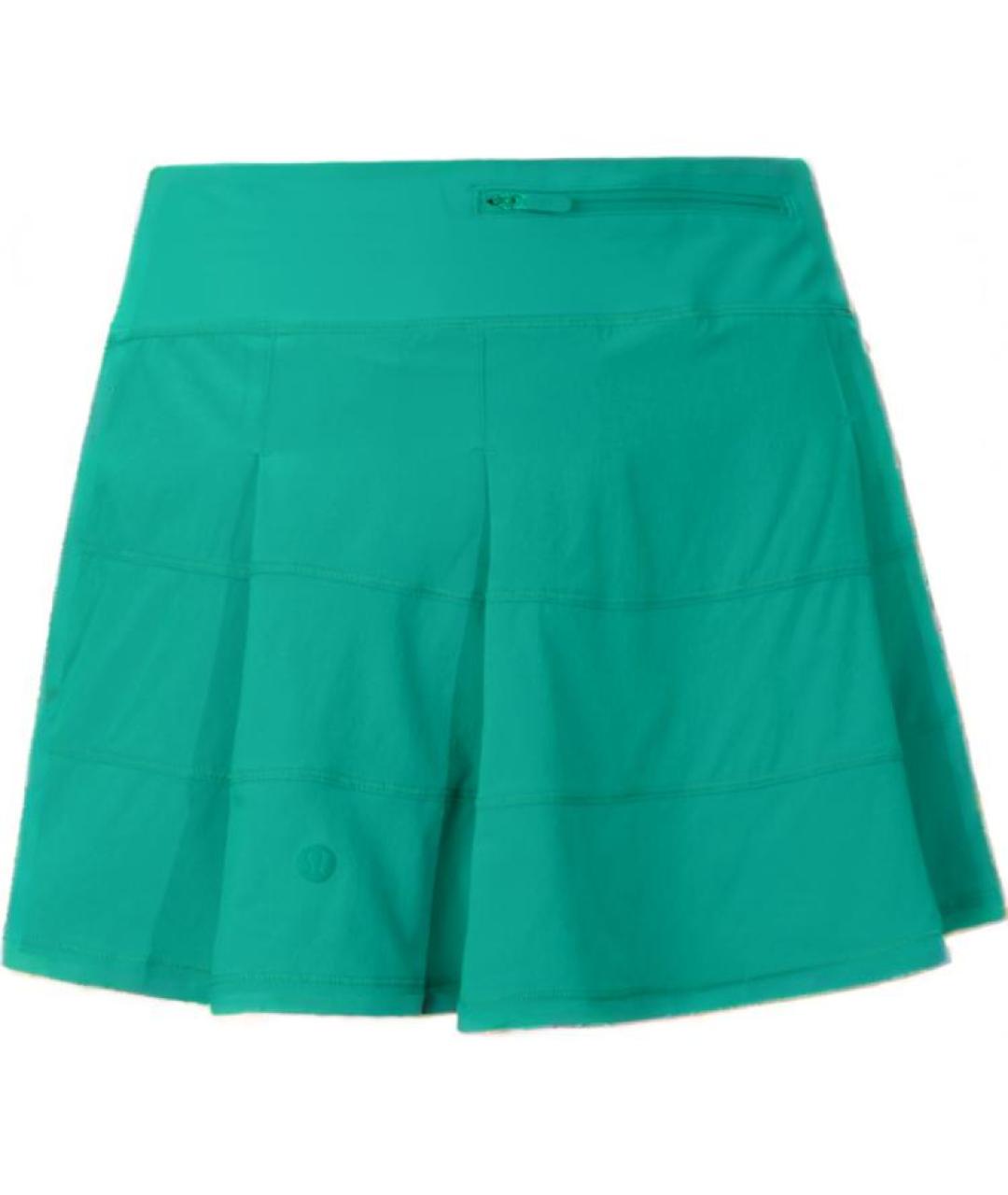 Lululemon Зеленая юбка мини, фото 3