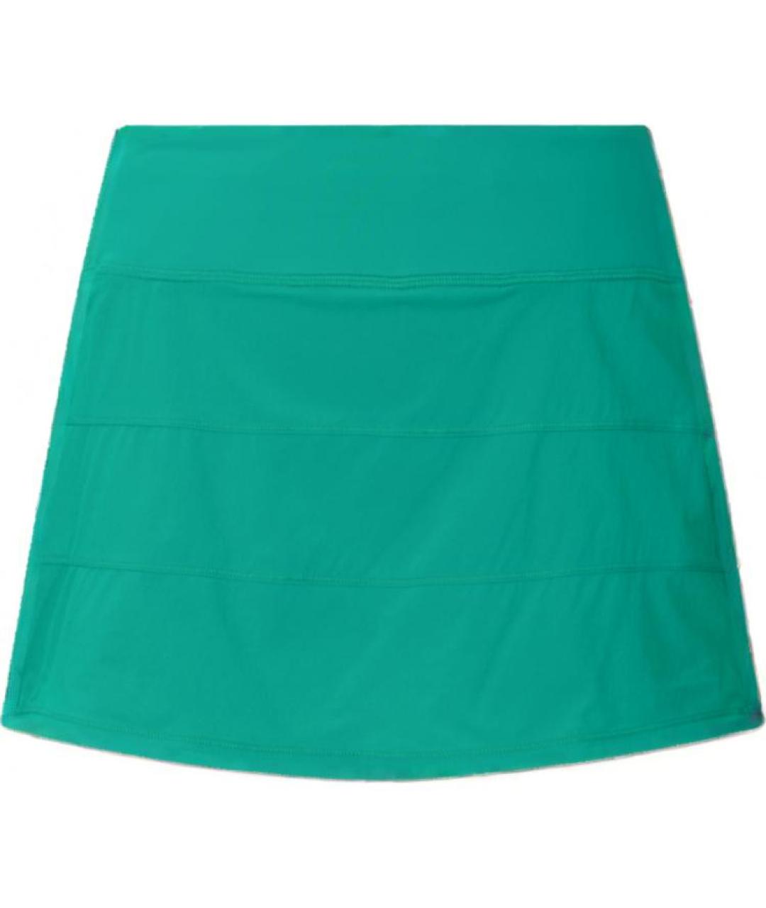 Lululemon Зеленая юбка мини, фото 1