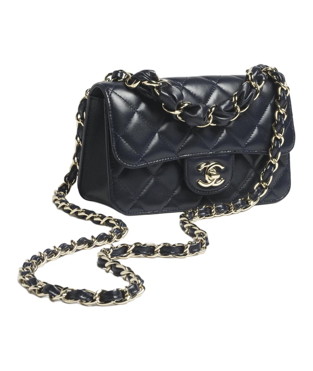 CHANEL Черная кожаная сумка через плечо, фото 2