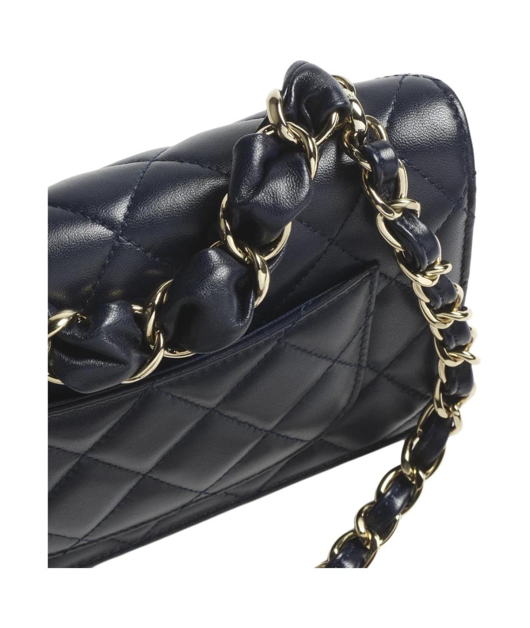 CHANEL Черная кожаная сумка через плечо, фото 4