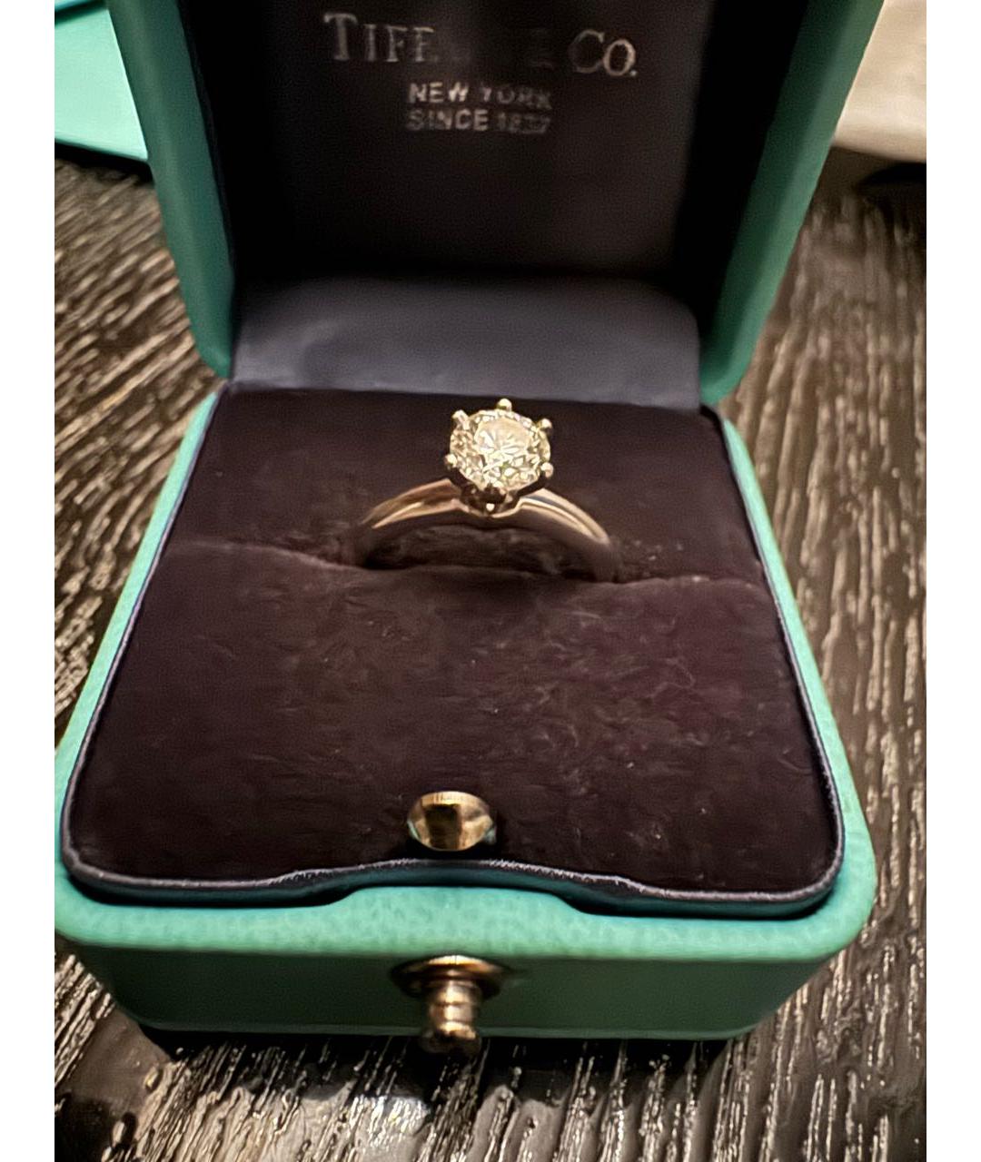 TIFFANY&CO Серебряное платиновое кольцо, фото 2