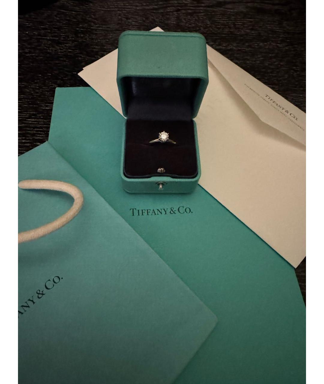 TIFFANY&CO Серебряное платиновое кольцо, фото 3