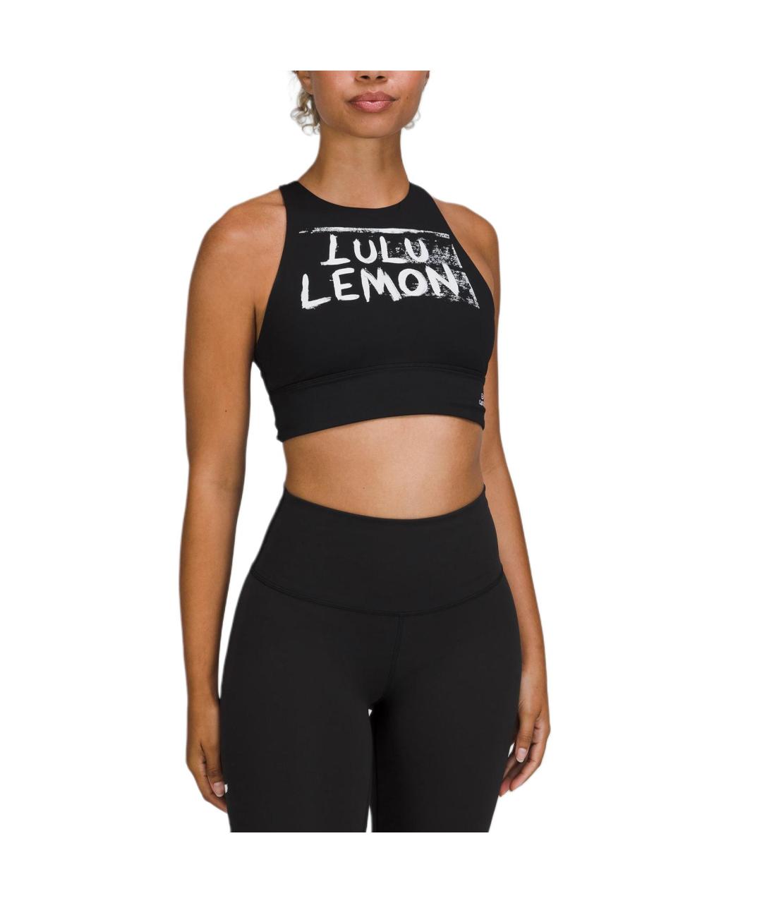 Lululemon Черная хлопковая майка, фото 4