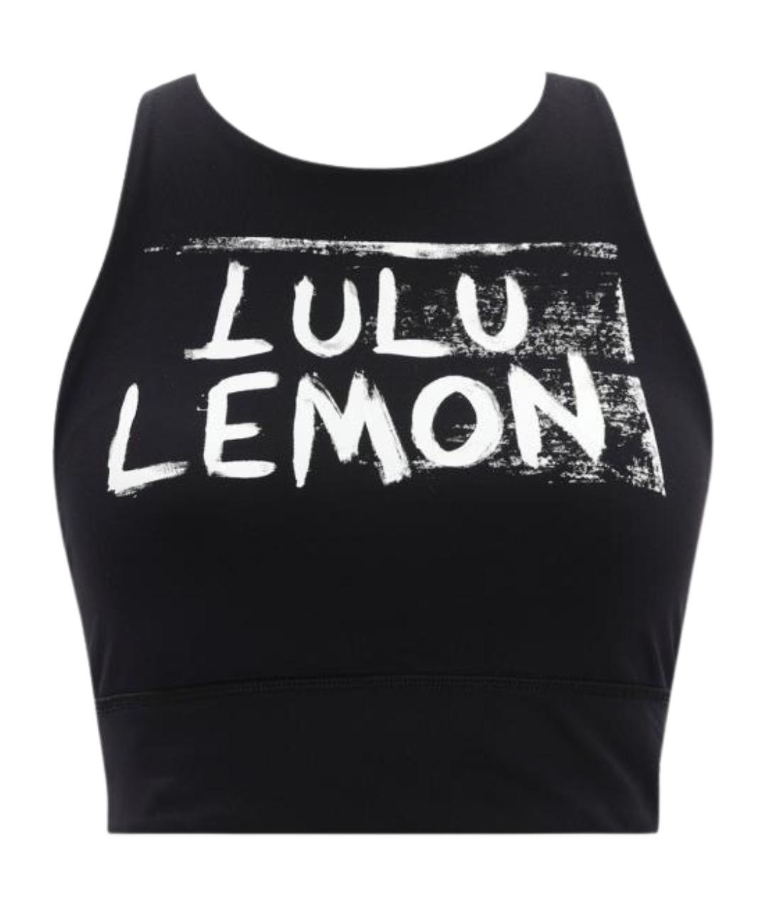 Lululemon Черная хлопковая майка, фото 1