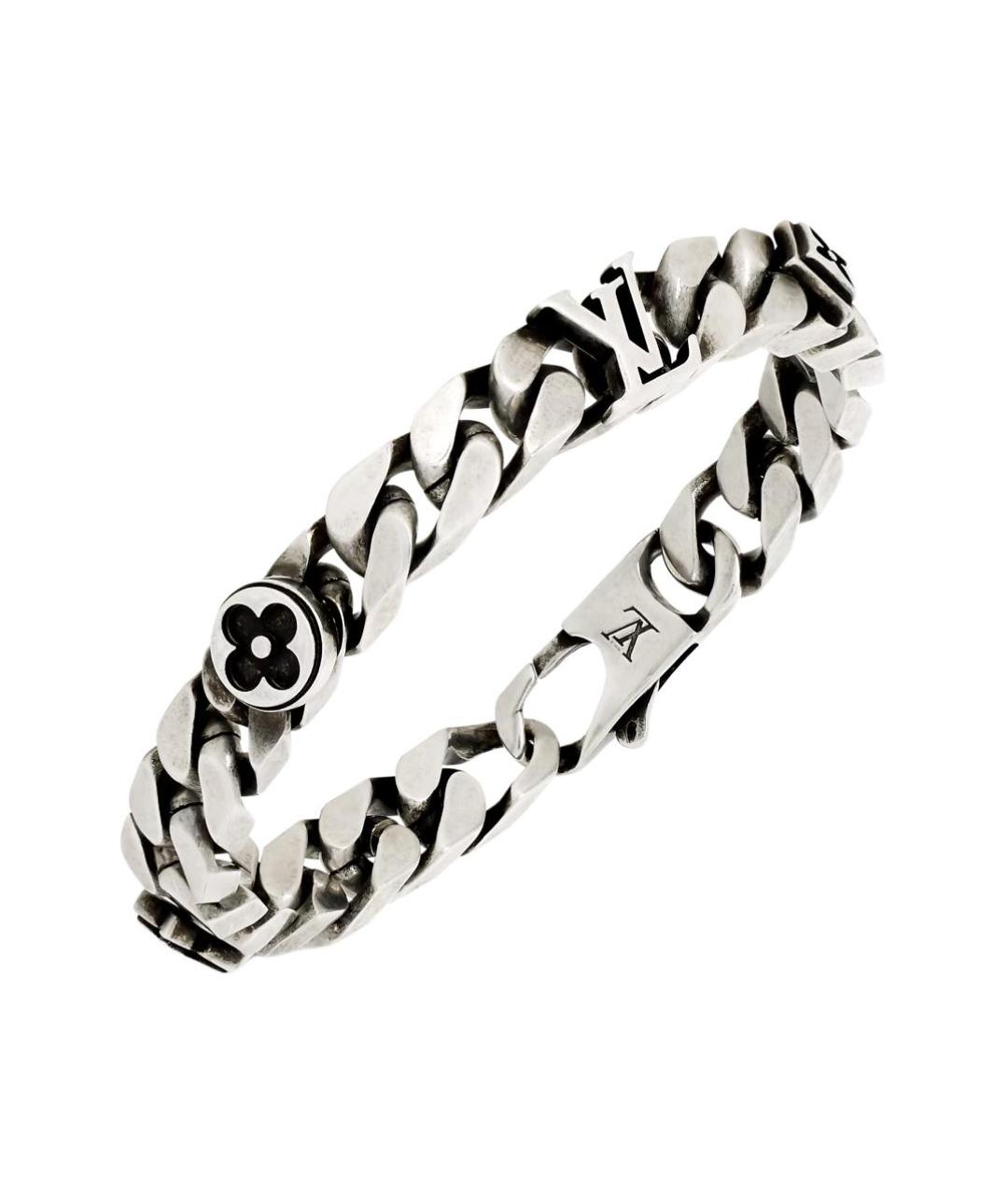 LOUIS VUITTON Серебрянный металлический браслет, фото 1