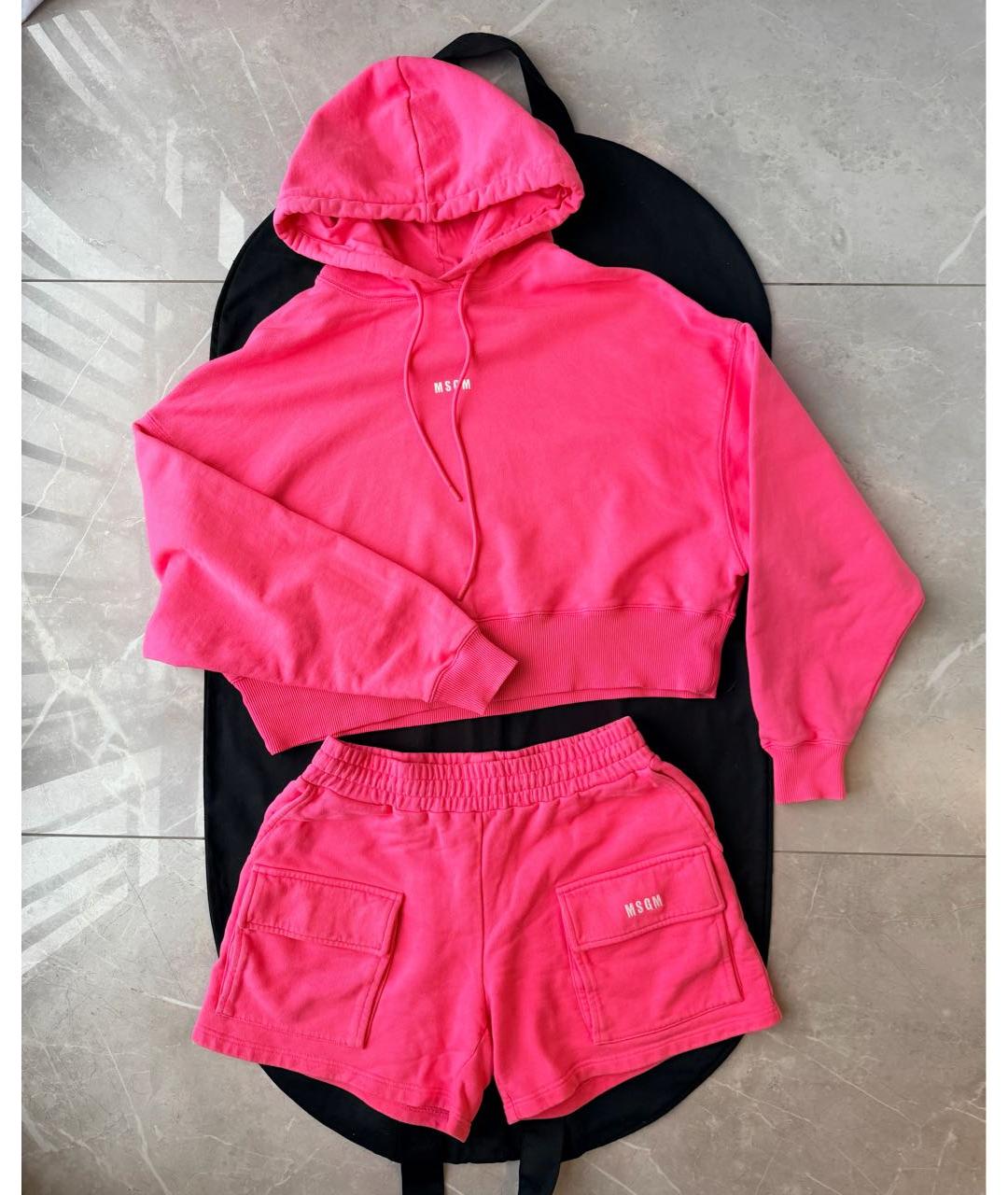 MSGM Розовый хлопковый спортивные костюмы, фото 9