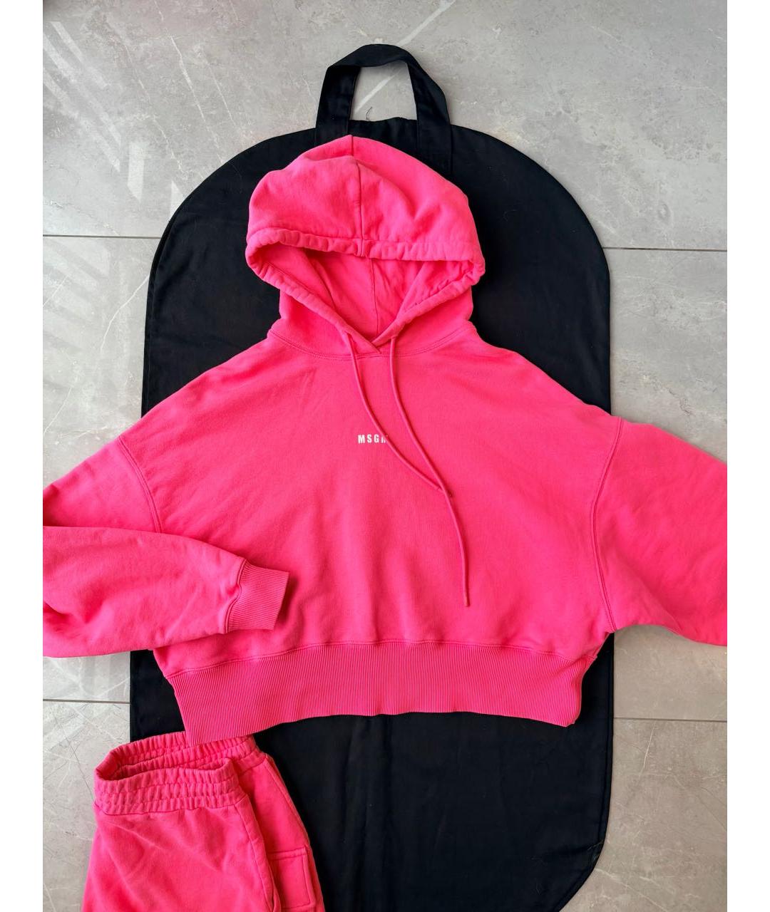 MSGM Розовый хлопковый спортивные костюмы, фото 7
