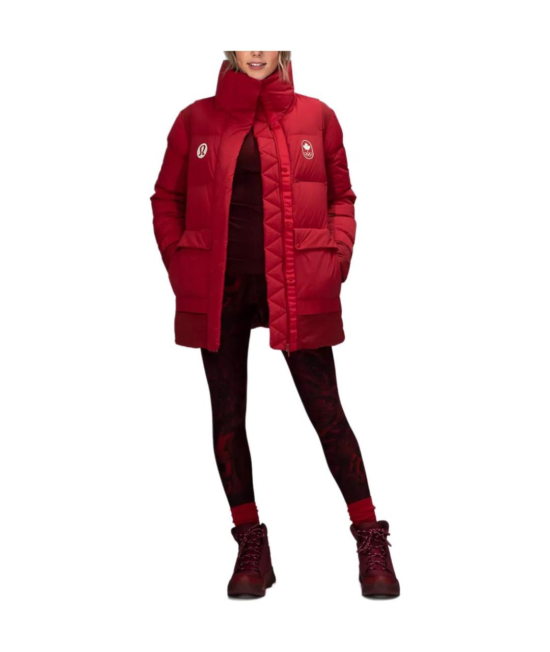 Lululemon Красная полиамидовая куртка, фото 3
