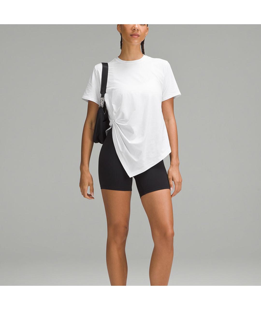 Lululemon Белая футболка, фото 3
