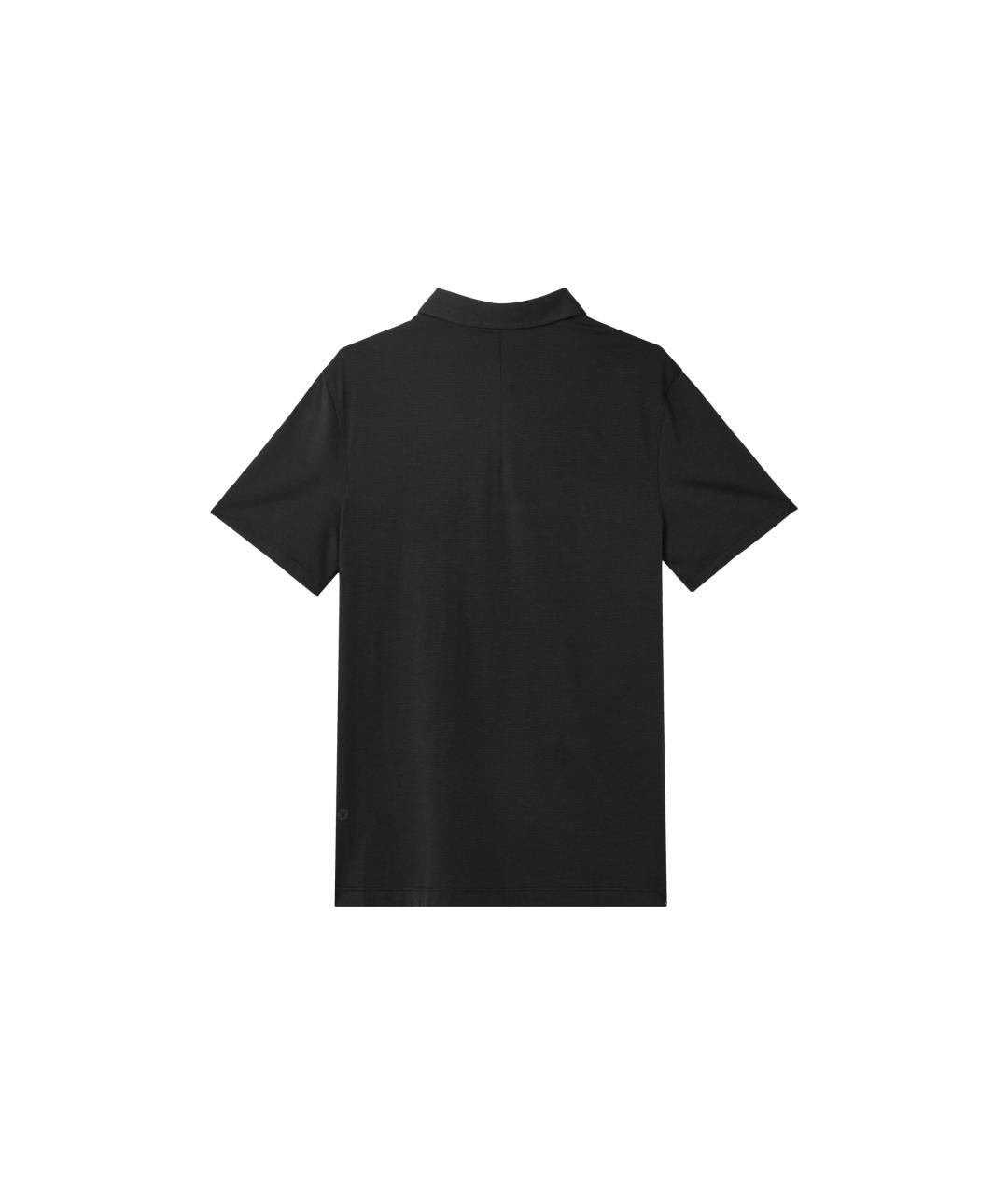 Lululemon Черное хлопковое поло с коротким рукавом, фото 2